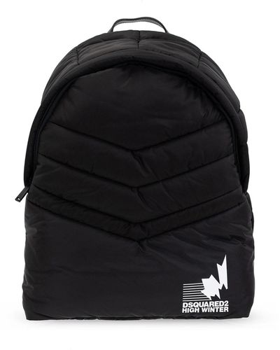 DSquared² Logo Backpack - Black