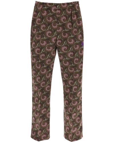 Needles Jacquard Jersey Track Trousers - Brown