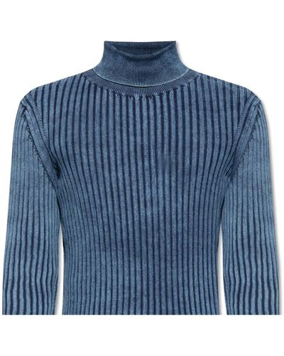 DIESEL 'k-elasa' Turtleneck Sweater in Blue for Men | Lyst