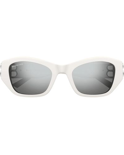 Balenciaga Rectangular Frame Sunglasses - Gray