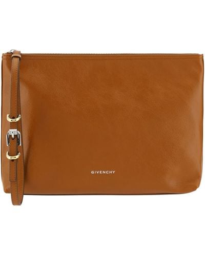 Givenchy Voyou Clutch Bag - Brown