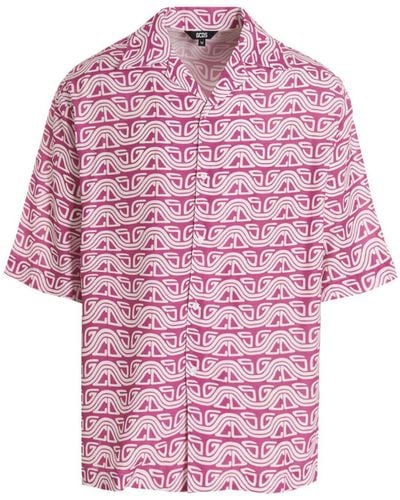 Gcds 'Waved Logo' Shirt - Pink