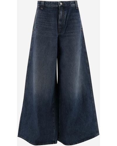 Khaite Oversized Flared Jeans - Blue