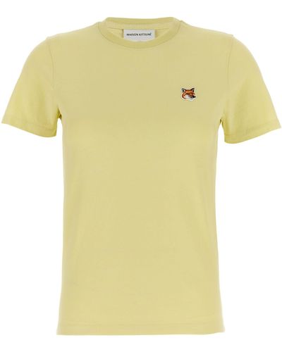 Maison Kitsuné 'Fox Head' T-Shirt - Yellow