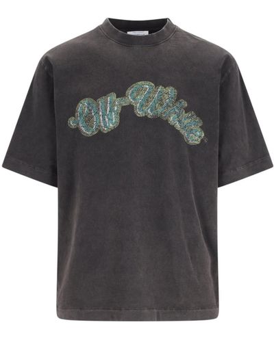 Off-White c/o Virgil Abloh 'bacchus Skate' T-shirt - Gray