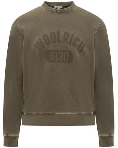 Woolrich Garment Logo Sweatshirt - Green