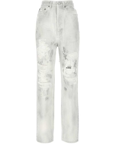 Balenciaga Light Denim Jeans - White