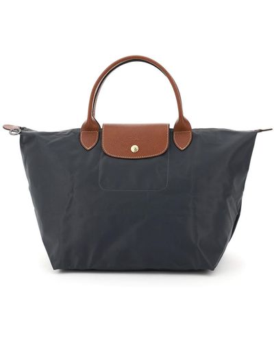 Longchamp Le Pliage Medium Shopping Bag - Blue