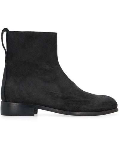 Our Legacy Michaelis Suede Ankle Boots - Black