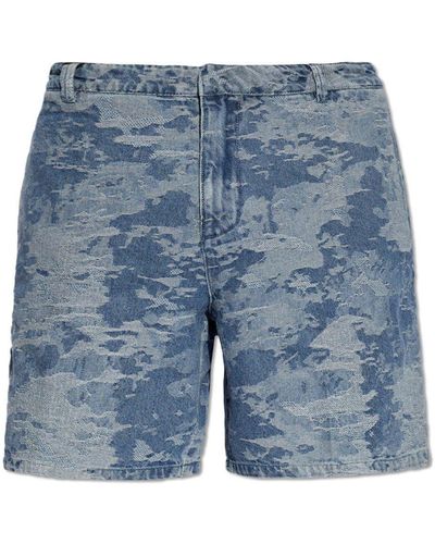 Emporio Armani Denim Shorts, - Blue