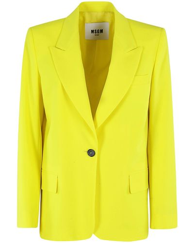 MSGM Giacca Jacket - Yellow