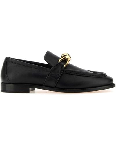 Bottega Veneta Leather Astaire Loafers - Black