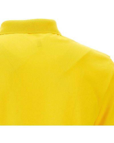 Sun 68 Solid Piquet Cotton Polo Shirt - Yellow