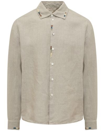 Nick Fouquet Shirt With Embroidery - Grey