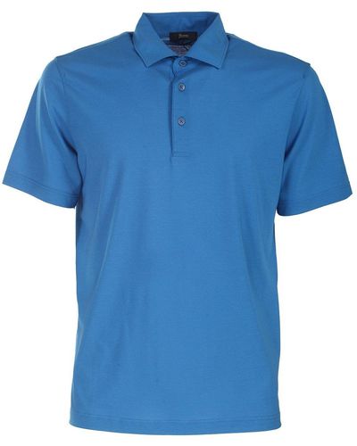 Herno Short-Sleeved Polo Shirt - Blue
