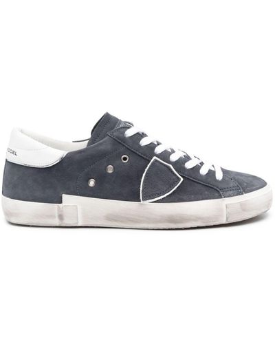 Philippe Model Prsx Low Sneakers Shoes - Blue