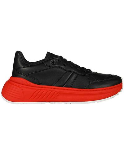 Bottega Veneta Leather Sneakers - Red