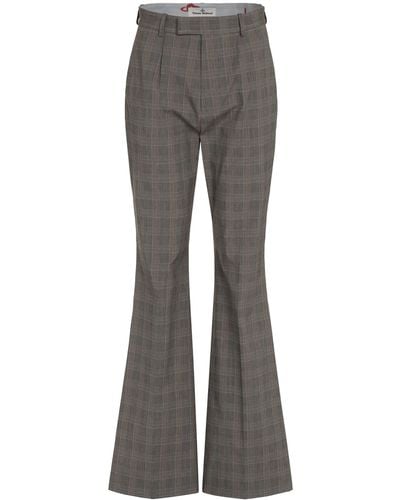 Vivienne Westwood Ray Prince-Of-Wales Checked Trousers - Grey