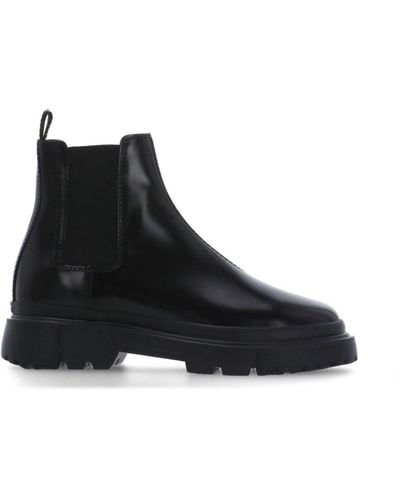 Hogan H629 Chelsea Boots Shoes - Black