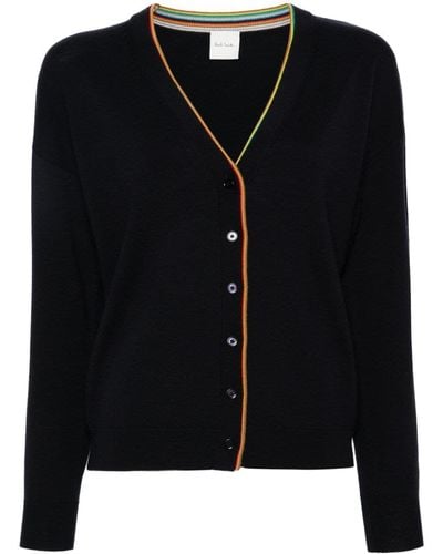 Paul Smith Knitted Buttoned Cardigan - Black