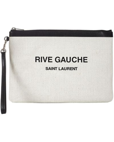 Saint Laurent Matelassé Leather Monogram Key Pouch - BAGAHOLICBOY
