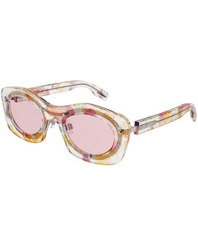 McQ Multicolour Metal Sunglasses - Pink