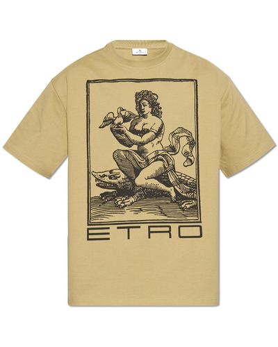 Etro Printed T-Shirt - Yellow