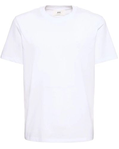 Ami Paris Ami T-Shirts And Polos - White