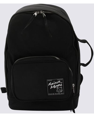 Maison Kitsuné Backpacks - Black
