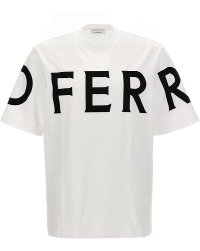 Ferragamo Logo Print T-shirt - White