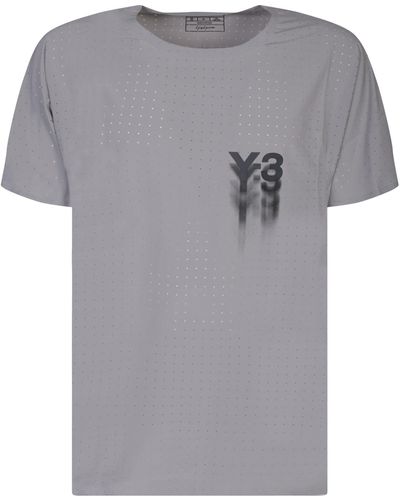 Y-3 Run Ss T-Shirt - Gray