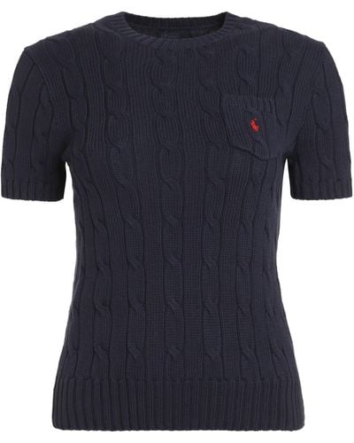 Polo Ralph Lauren Short Sleeve Sweater - Black