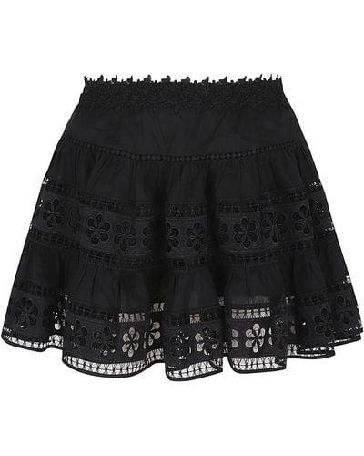 Charo Ruiz Short Skirt Lea - Black