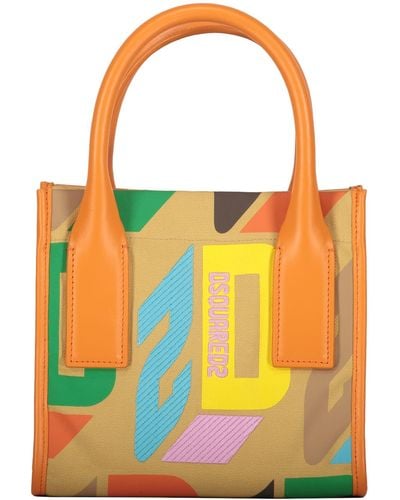 DSquared² Canvas Tote Bag - Orange