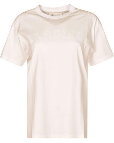 Maison Margiela Round Neck T-Shirt - Natural