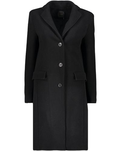 Agnona Wool And Cashmere Coat - Black