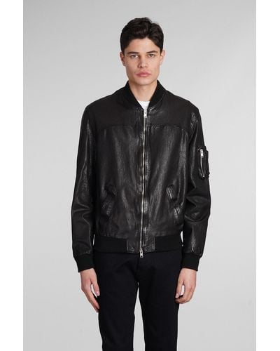 DFOUR® Leather Jacket - Black