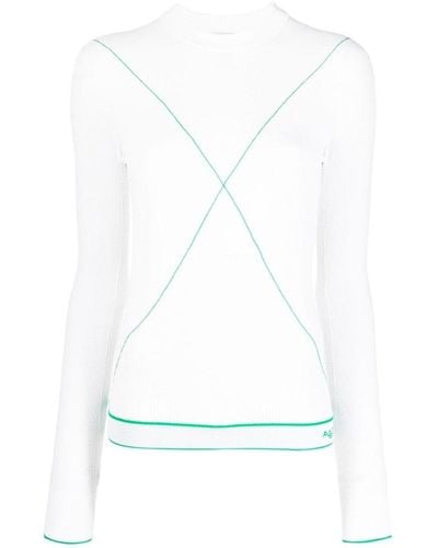 Bottega Veneta Logo Sweater - White