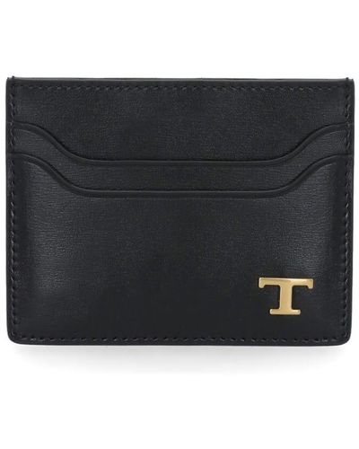 Tod's Leather Card Holder - Gray