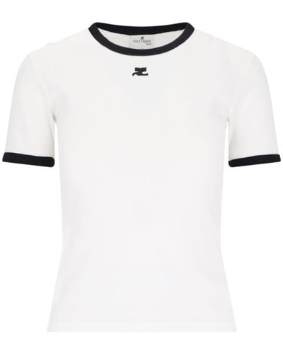 Courreges Logo T-Shirt - White