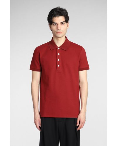 Buy Balmain Pyramid Monogram Cotton Polo Shirt - Blanc_noir At 40% Off