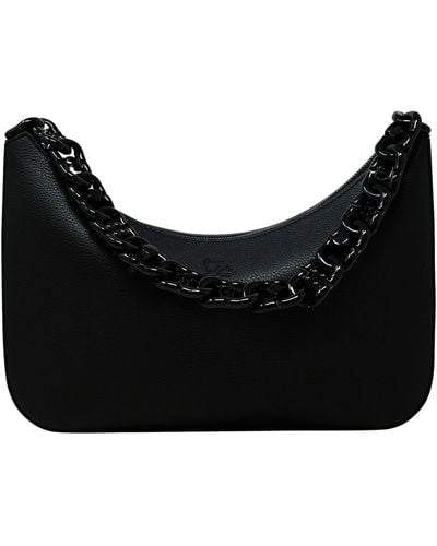 Christian Louboutin Leather Large Chain Loubila Handbag - Black