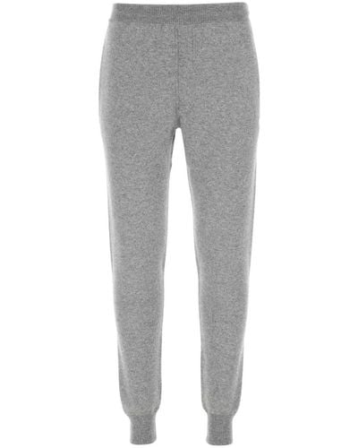 Prada Melange Stretch Cashmere Blend Sweatpants - Gray