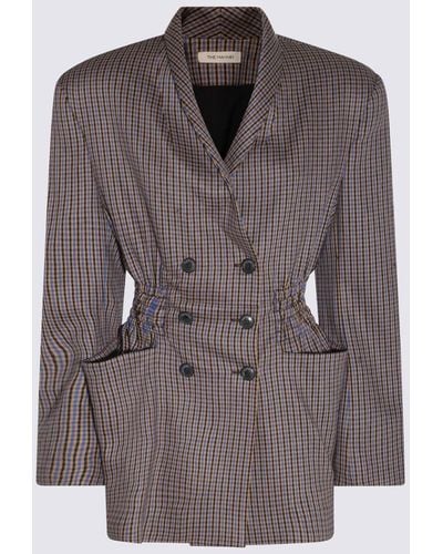 The Mannei Viscose And Wool Blend Antibes Blazer - Brown