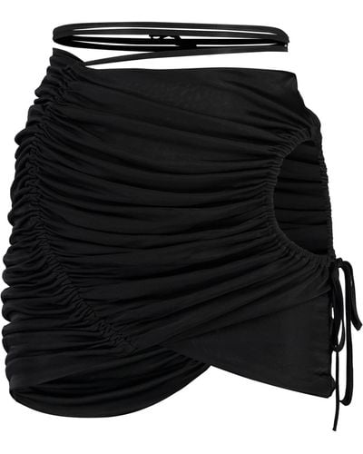 ANDREADAMO Draped Skirt - Black