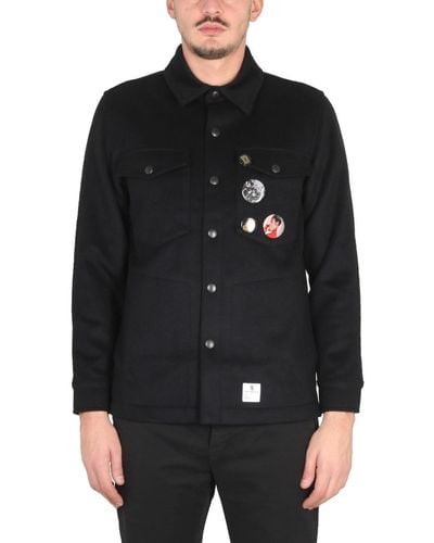 Department 5 Jacket With Pins - Black