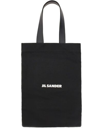 Jil Sander Flat Shopping Bag - Black