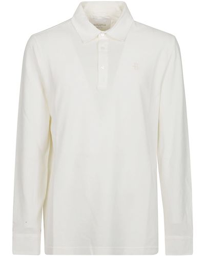 Ballantyne Long Sleeve Polo Shirt - White