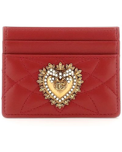 Dolce & Gabbana Devotion Card Holder - Red