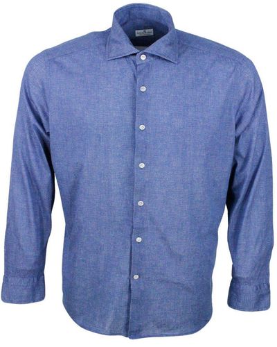 Sonrisa Long-Sleeved Button-Up Shirt - Blue